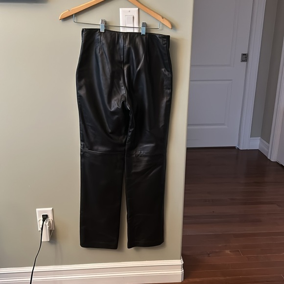 Soft lambs leather pants by Danier . Size Small in black . - Picture 2 of 3